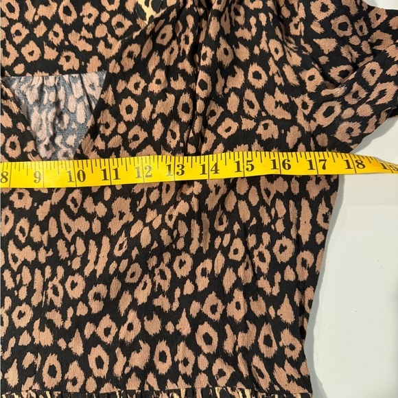 Maeve Juno leopard print 3/4 sleeve dress, sz Small - Picture 10 of 12